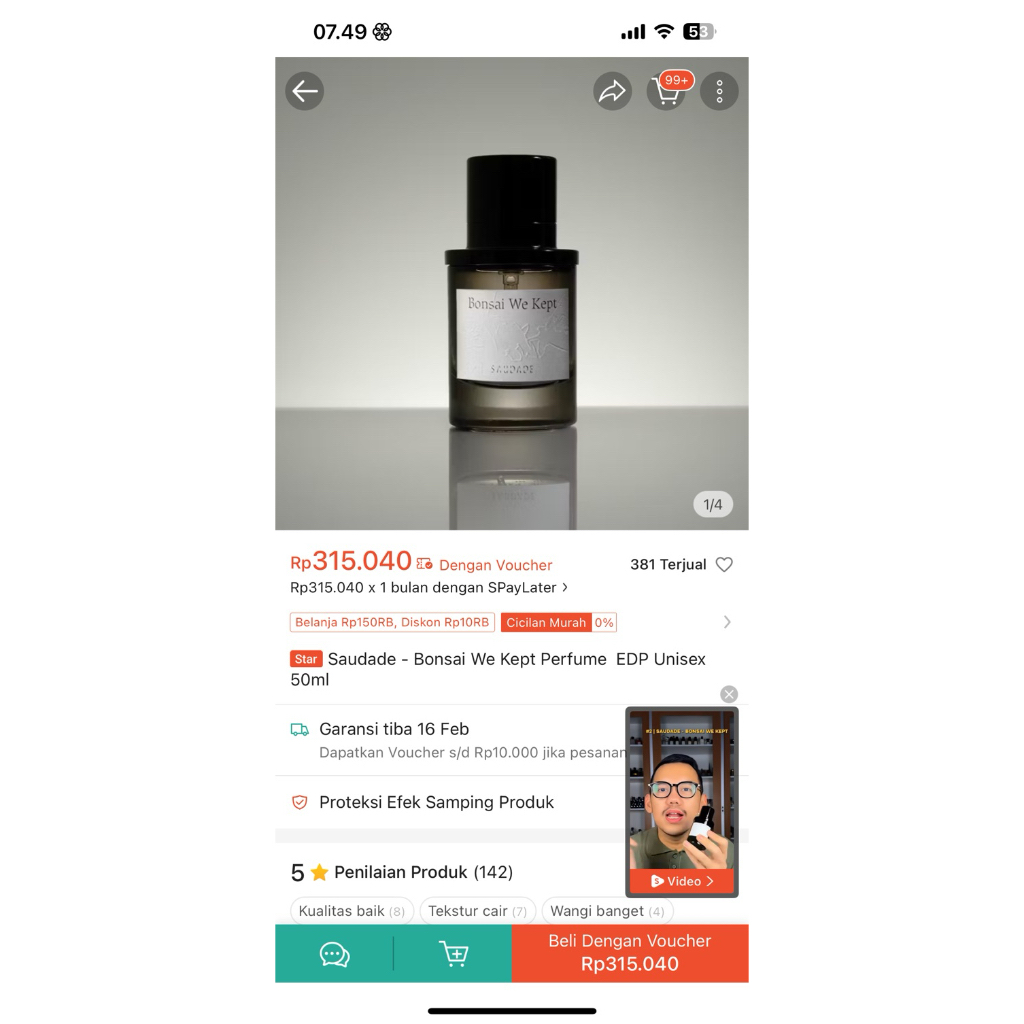 preloved saudade bonsai we kept