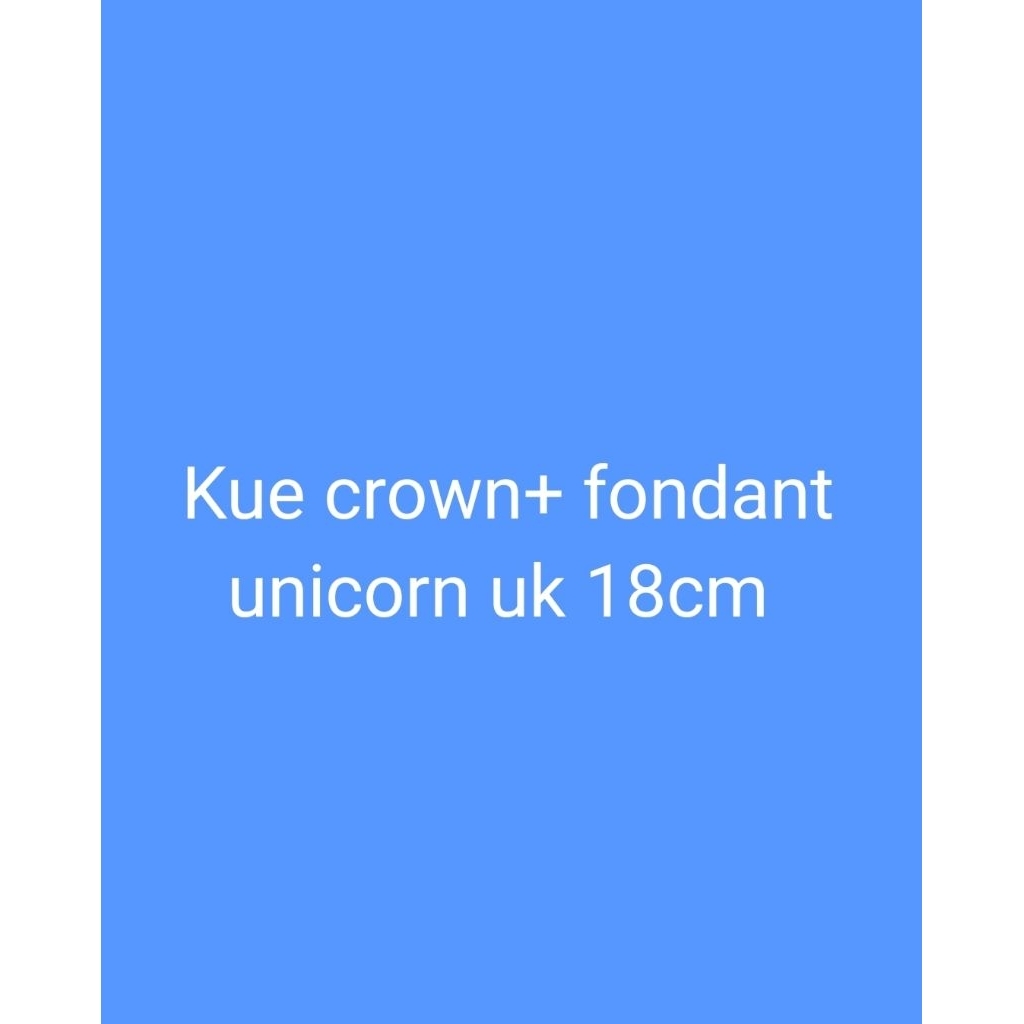 kue ultah crown fondant