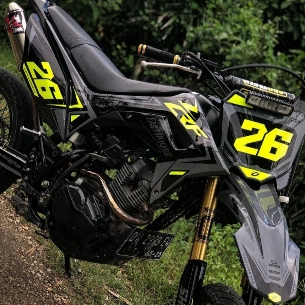 VULGATA GRAPHIX - DECAL CRF HITAM KUNING STABILO