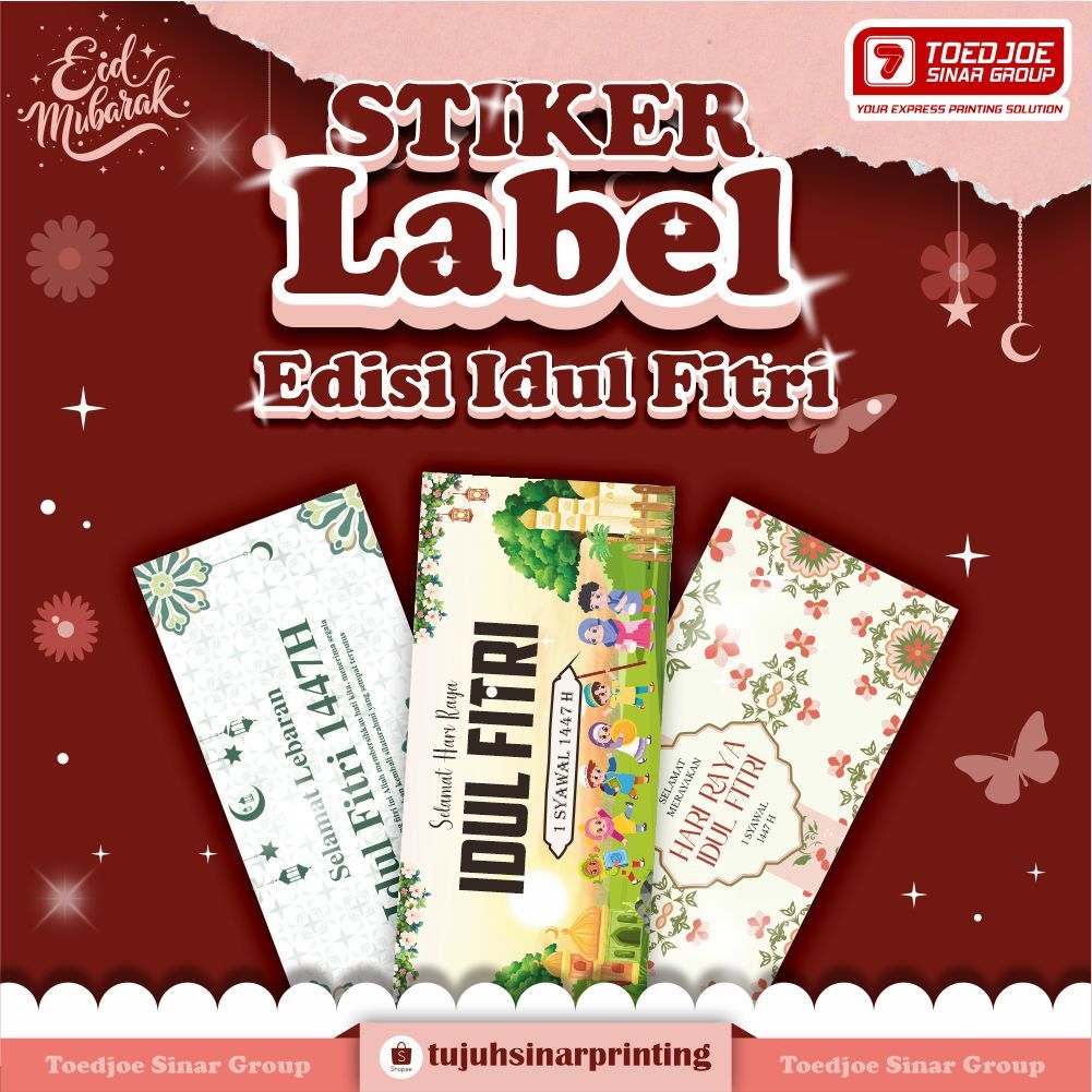 Stiker Label Tema Idul Fitri FREE TEMPLATE