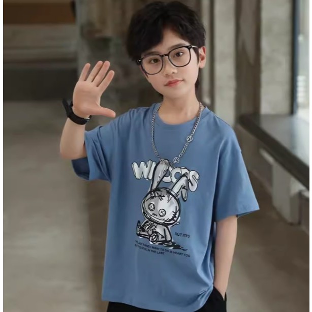 BOURGEON PREMIUM QUALITY (1-16 Tahun) Whoops Rabbit Distro T-Shirt / Kaos Anak Aesthetic/Kaos Anak D