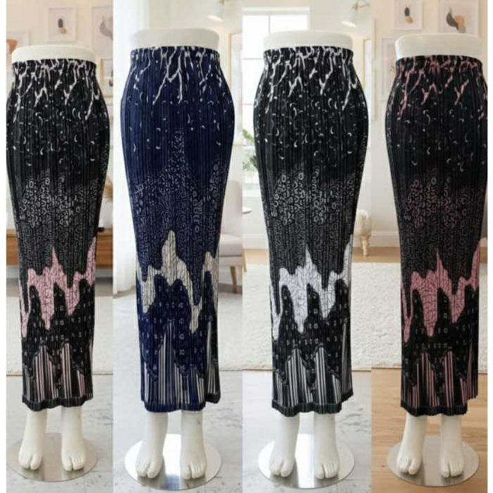 Rok plisket batik / plisket batik premium / plisket motif / rok batik kondangan