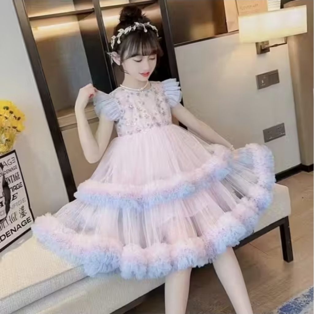 DRESS UMPAK UMPAK PAYET DRESS PARTY