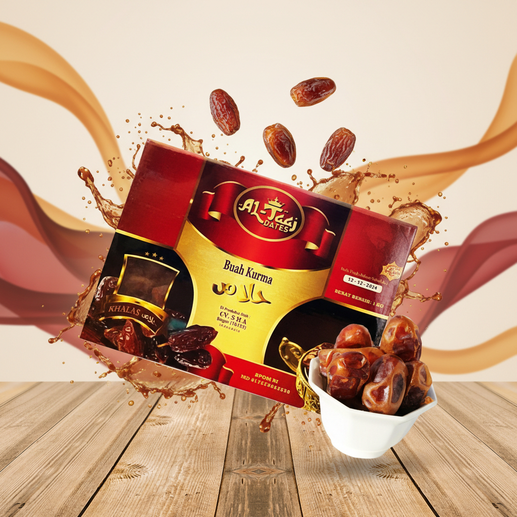 Kurma Golden Khalas Al Taaj 1kg Premium Quality