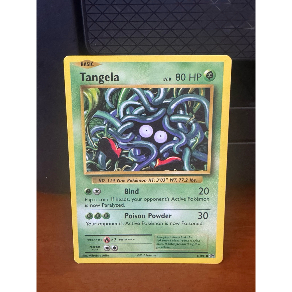Tangela pokemon evolutions 8/108 pokemon tcg inggris