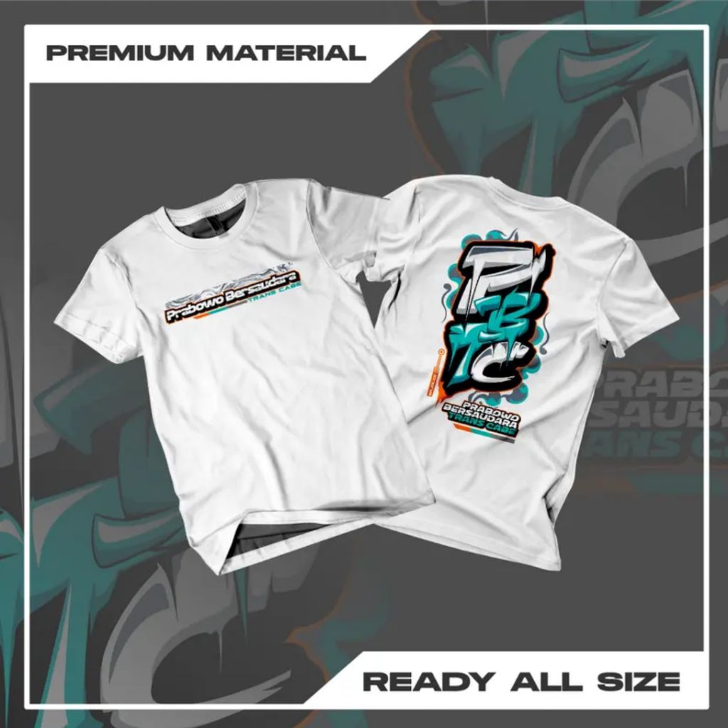 Kaos PBTC Prabowo Bersaudara Trans Cabe /Baju T-shirt Kata Kata Keren Katun Combed 24s Premium
