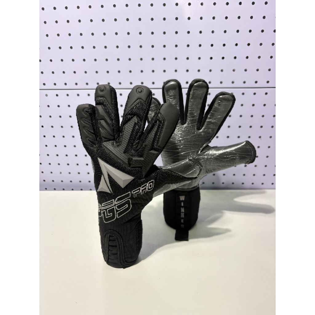 PGS PRO Winner Elite Full Black - Sarung Tangan Kiper - Goalkeeper Glove - Glove - Kaos Tangan Kiper
