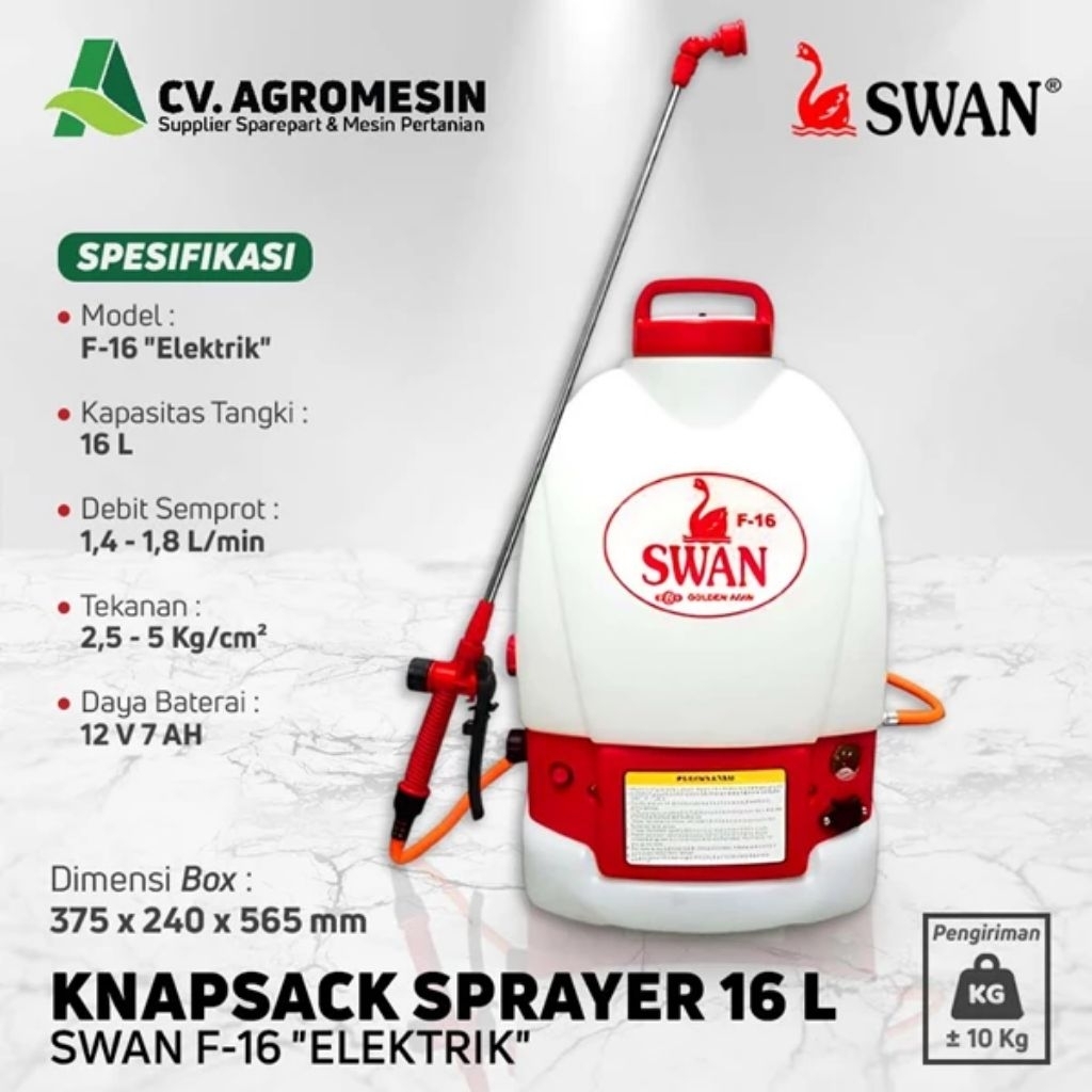 SWAN F-16 ORIGINAL / SPRAYER SWAN F-16 ORIGINAL / SPRAYER ELEKTRIK SWAN F16
