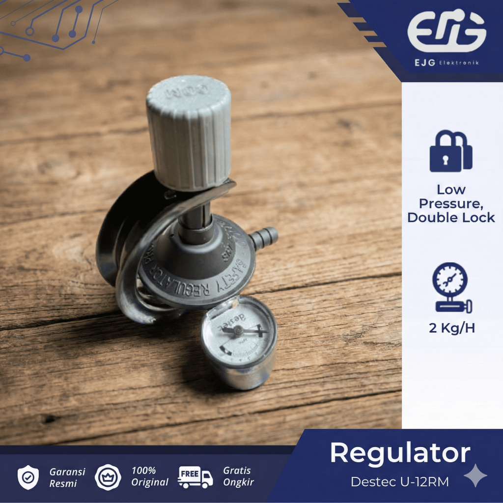Regulator Destec U12 RM Plus Pengunci New Model , Meter U12RM
