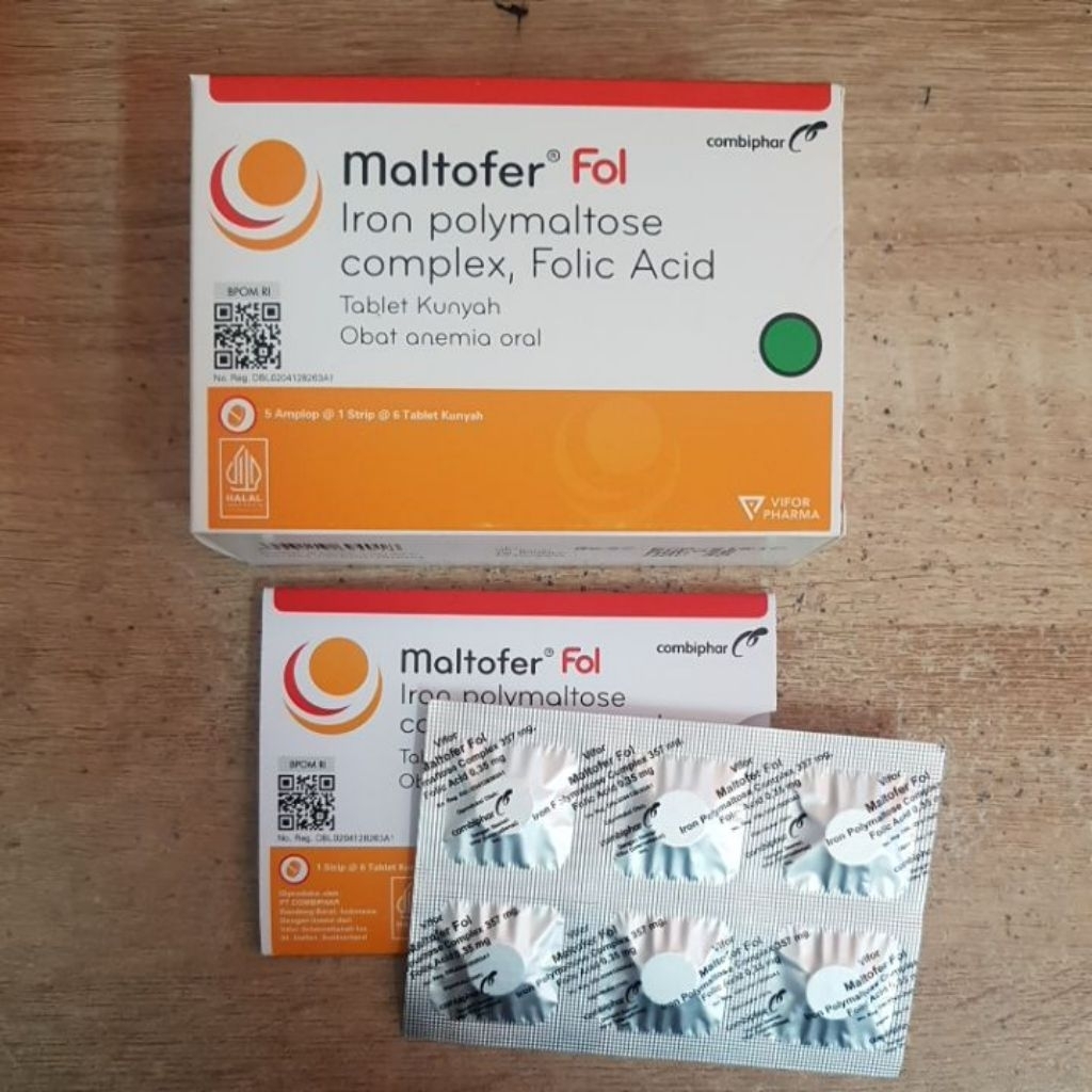 MALTOFER FOL - TABLET KUNYAH PADA DEFISIENSI ZAT BESI