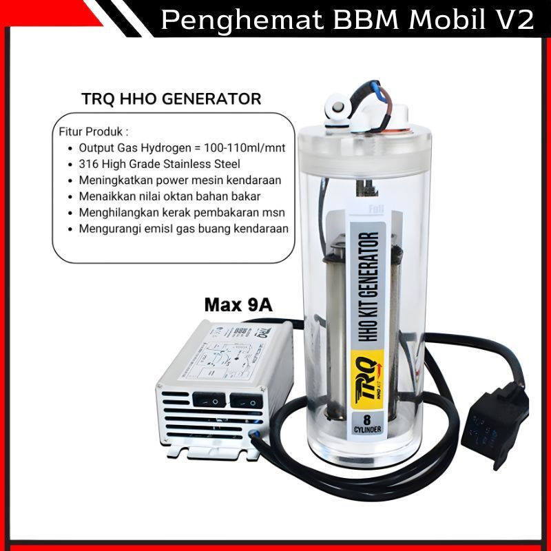 HHO Generator Penghemat Bahan Bakar Mobil Hidrogen Hidrogen Oksigen HHO Mobil Tabung Bening