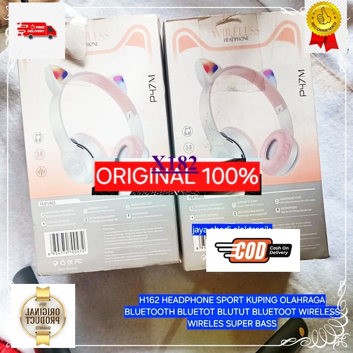 X182 HEADPHONE SPORT KUPING OLAHRAGA BLUETOOTH BLUETOT BLUTUT BLUETOOT WIRELESS WIRELES SUPER BASS A