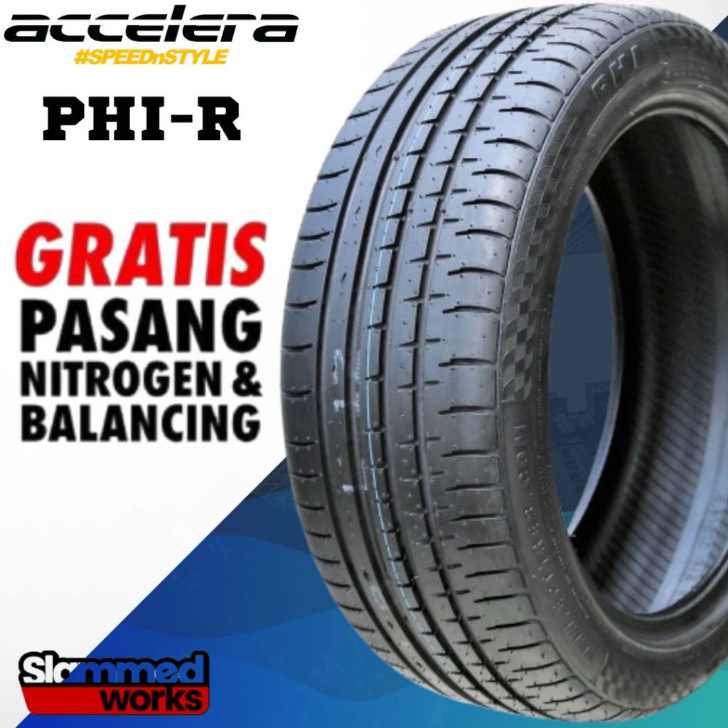 BAN MOBIL R16 MERK ACCELERA TYPE PHI-R UKURAN BAN 225 50 R16