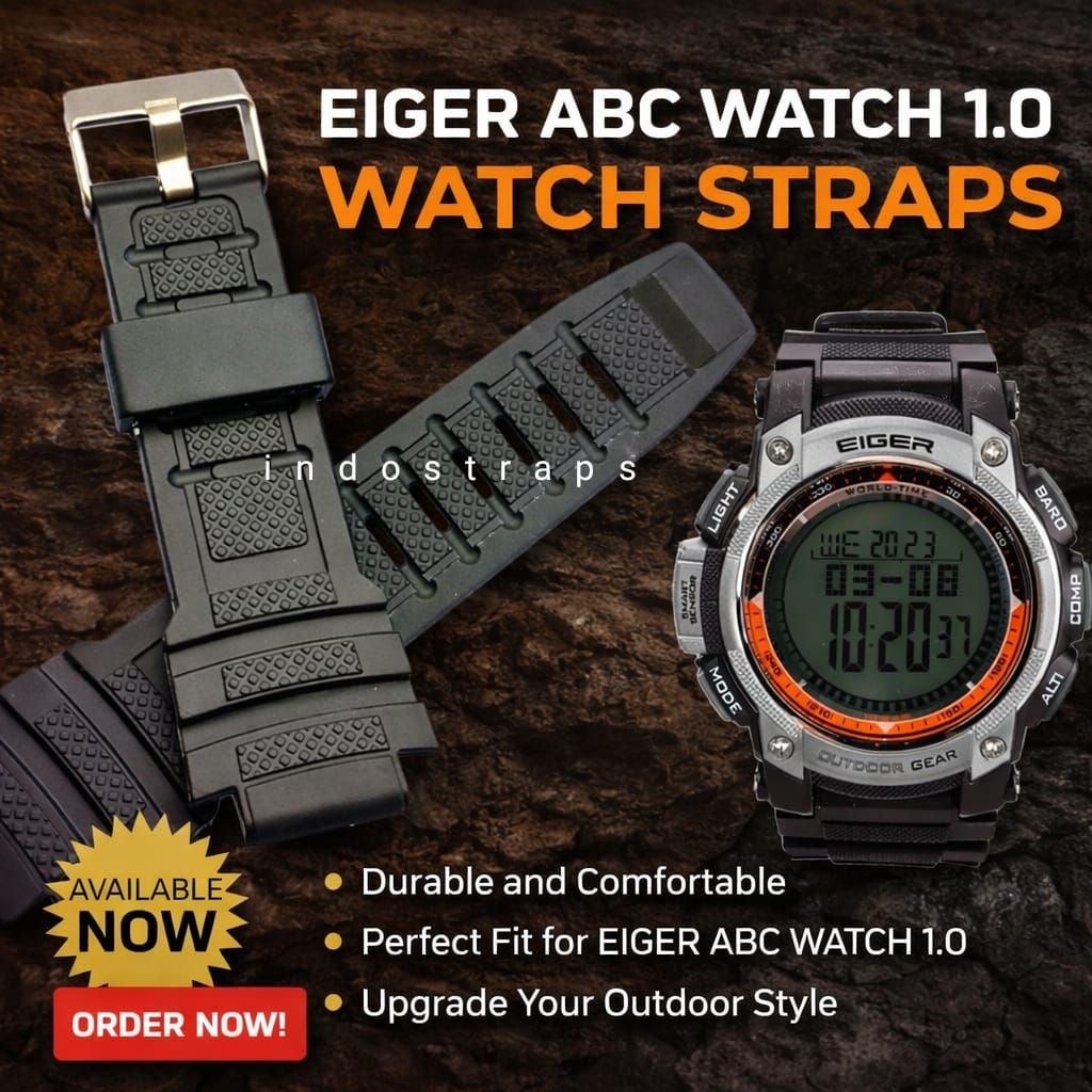 Strap Tali Jam Tangan Eiger Mercury Abc Watch 1.0 Kuat Nyaman Outdoor