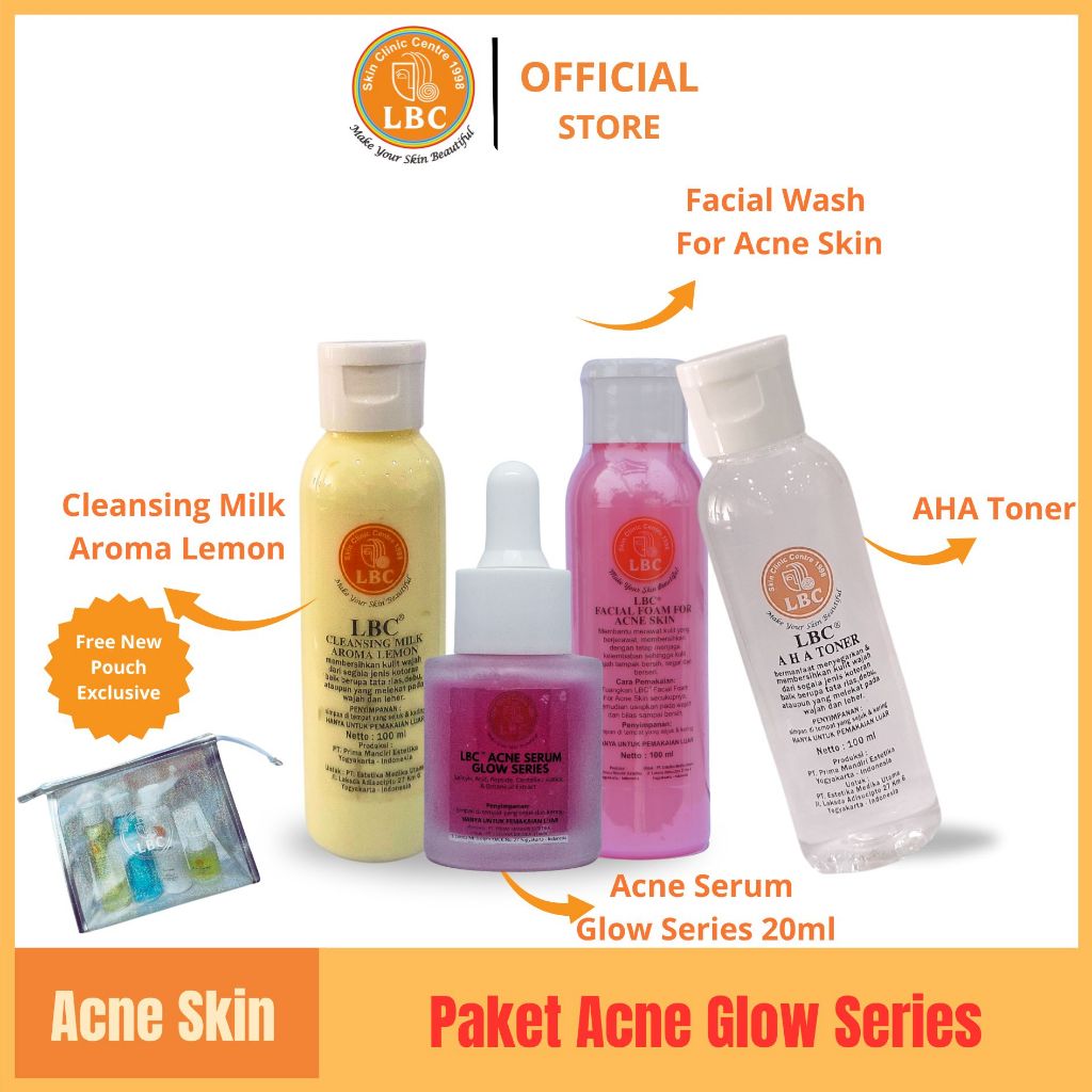 LBC-Paket Acne Glow Series/Acne Skin 20ml (FREE POUCH)