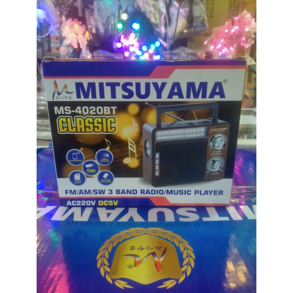 Mitsuyama Radio MS-4020BT Classic Radio FM/AM/SW
