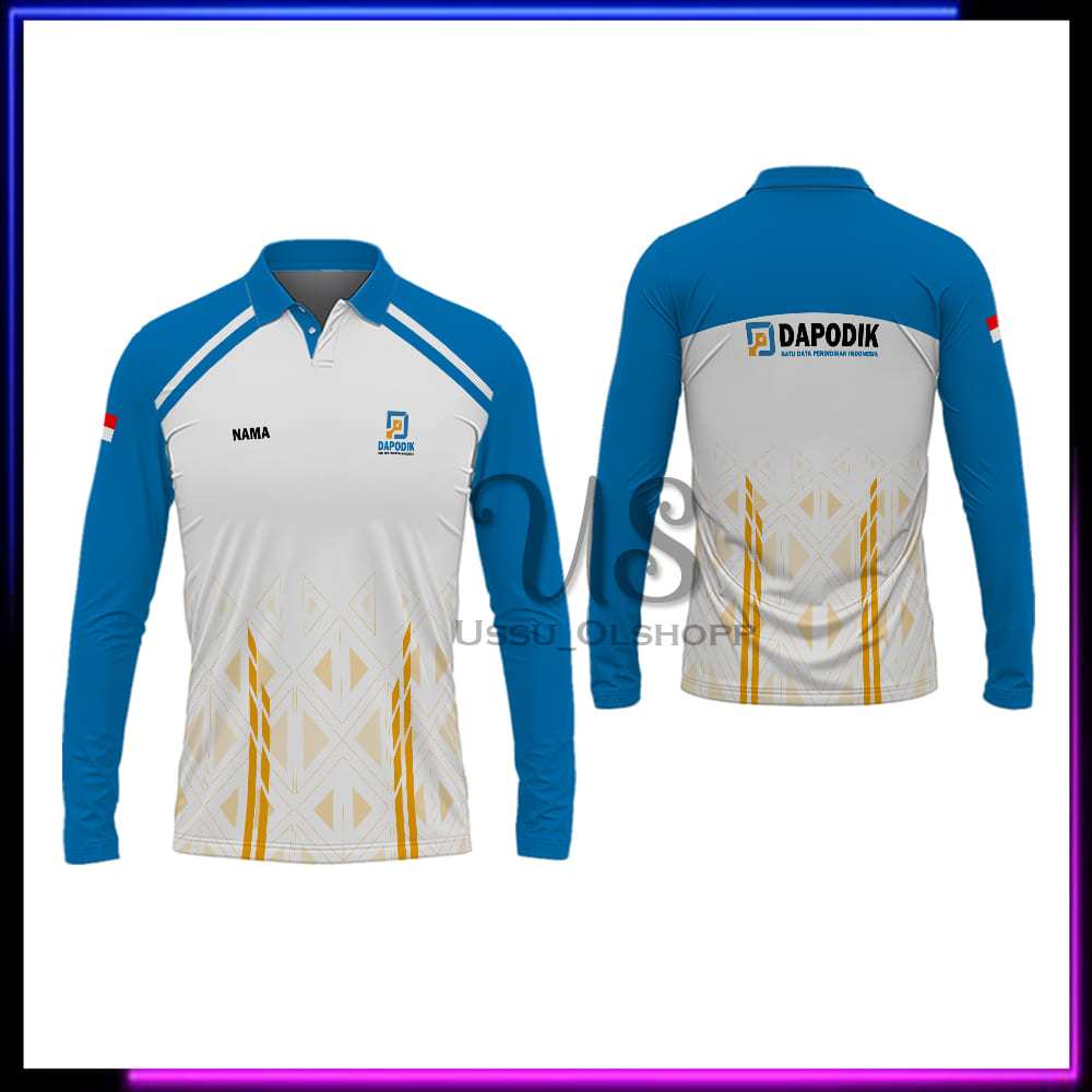 Kaos Operator Dapodik Lengan Panjang / Baju Jersey Operator Dapodik Bisa Custom Logo & Nama