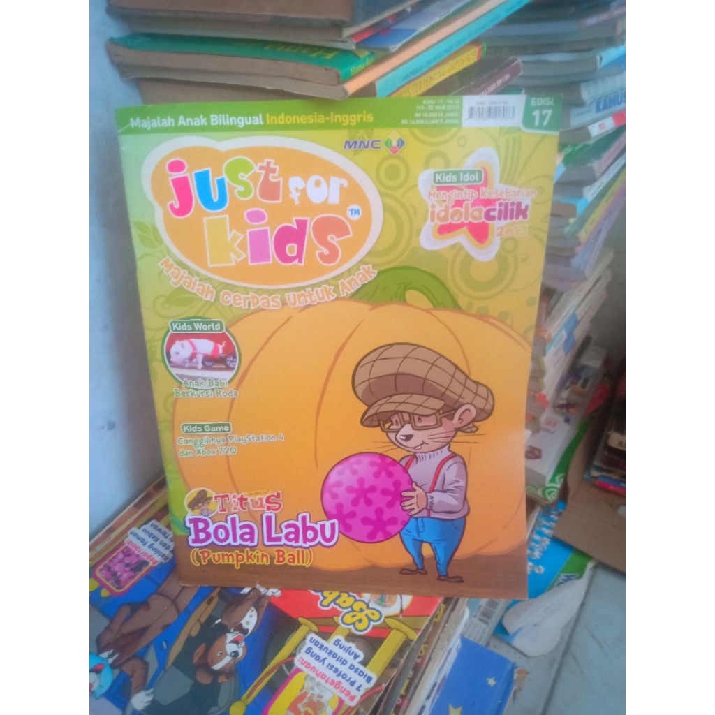 buku majalah anak Just for kids Bola Labu