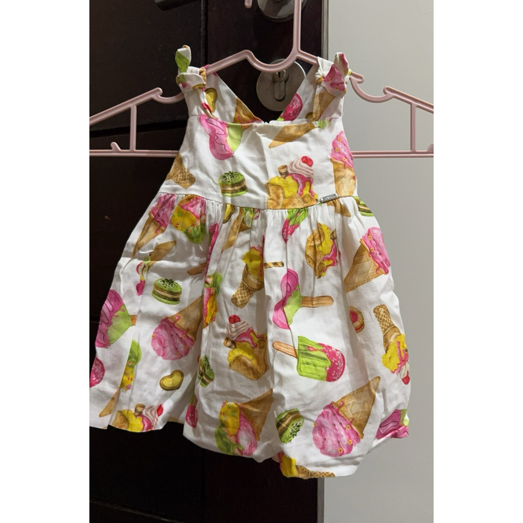 Preloved Mayoral Dress Ice Cream Baby Girl / Anak Perempuan