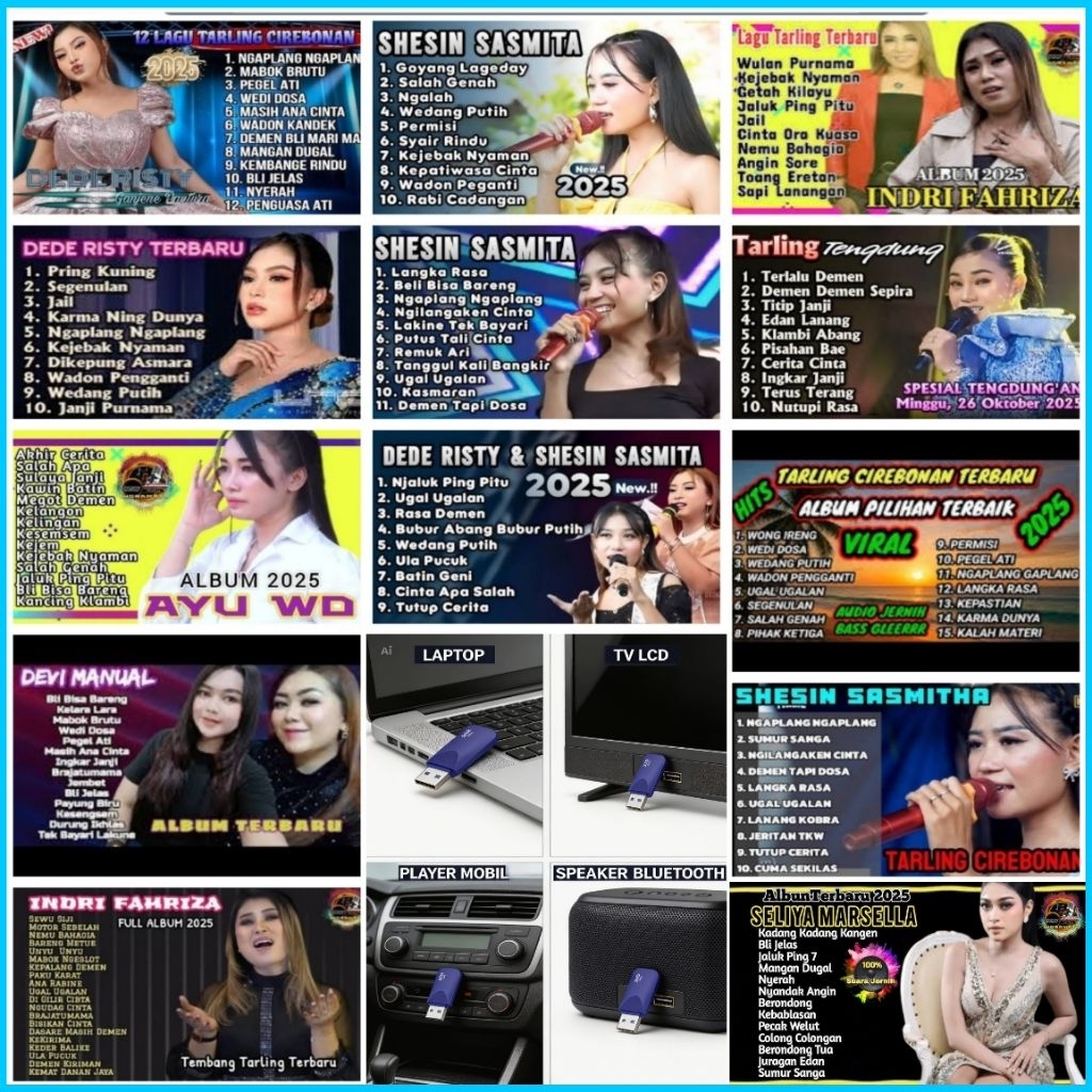 USB MOBIL MP3 LAGU DANGDUT TARLING CIREBON TERBARU - USB MOBIL UNTUK MUSIK - USB MP3 PLAYER - USB MO