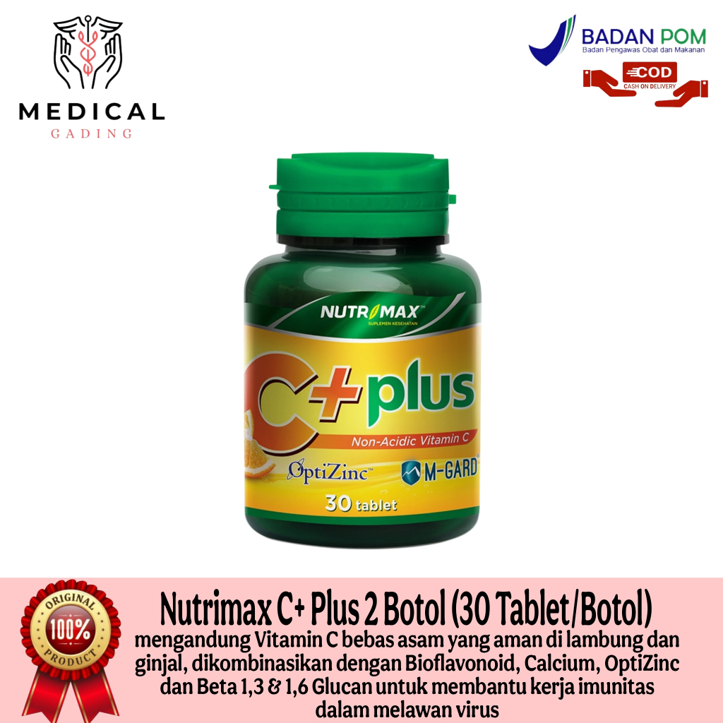 Nutrimax C Plus Zinc 30 Tablet Antioksidan Imun Booster