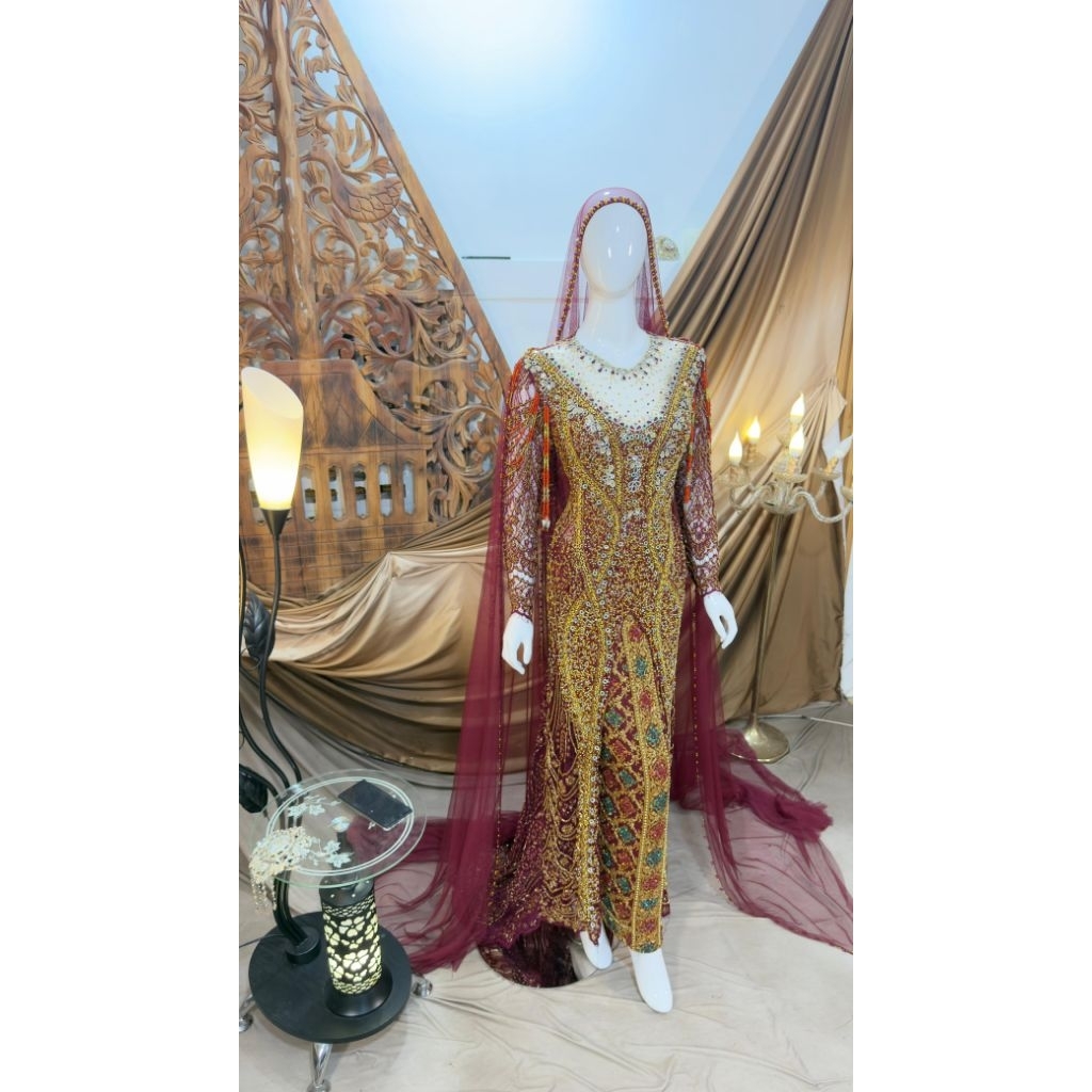 gaun pengantin mewah/gaun pengantin slim mewah/gaun pengantin slim murah/gaun pengantin murah/dress