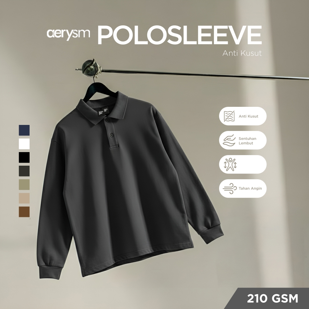Benidson Aerysm Longsleeve Polo Oversized T-Shirt
