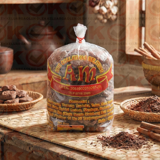 kue coklat ami kue kering khas belitung enak mantap 100% asli