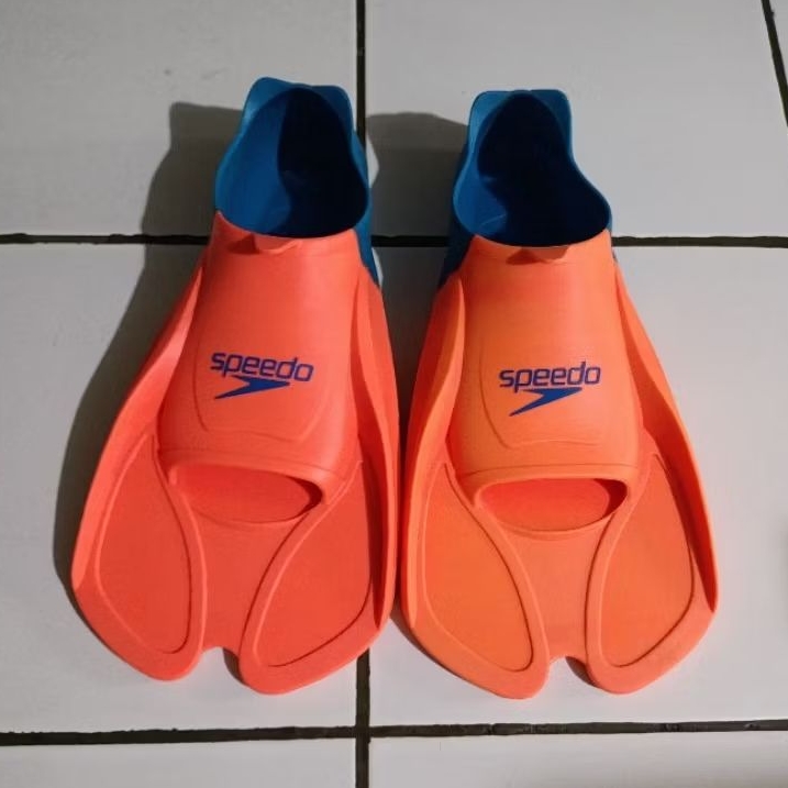 Speedo Original New Biofuse Training Fin Orange Blue Kaki Katak