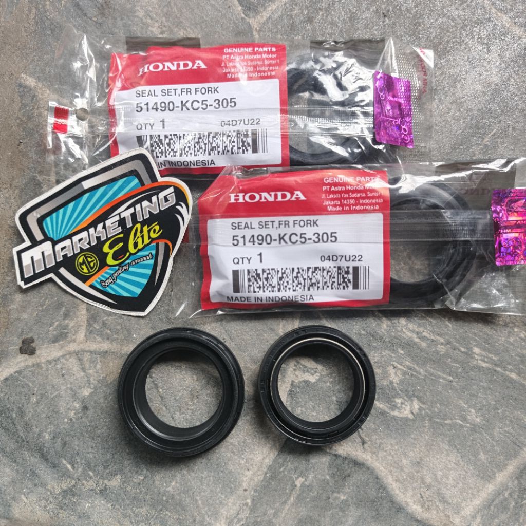 Seal sil shock skok depan set seal Debu buat motor Tiger GL Mega pro ORIGINAL AHM