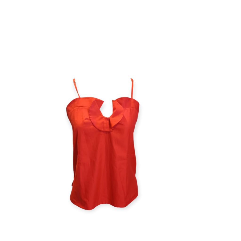 Carven Red Simple Tanktop