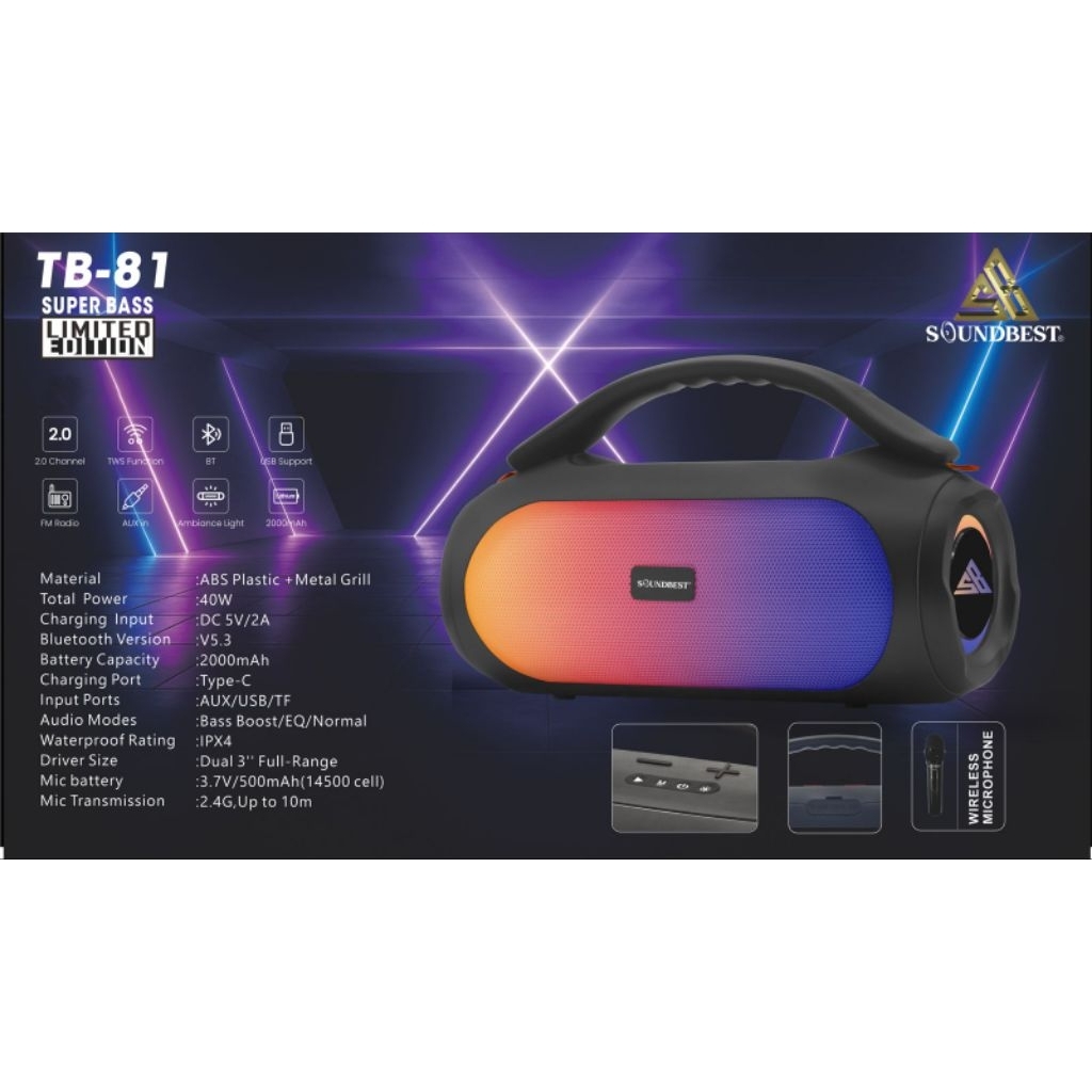 speaker soundbest tb81