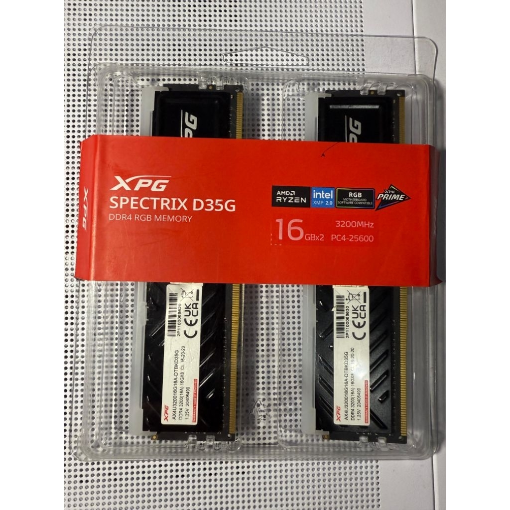 SOLD RAM XPG 32GB (16X2) 3200MHz SPECTRIX RGB