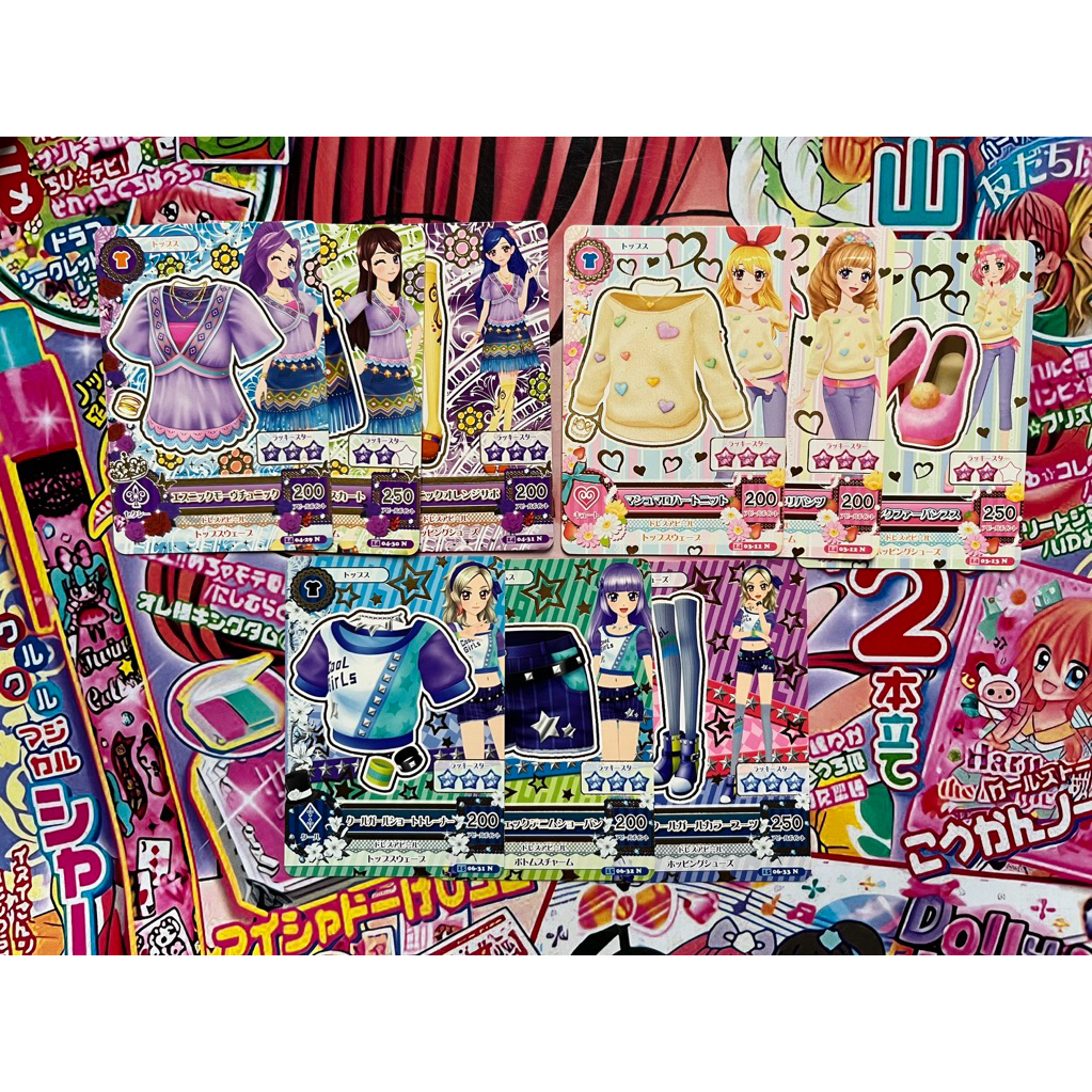 Kartu Aikatsu Normal Card Sumire Hikami Rin Kurosawa Maria Himesato Sakura Kitaoji Mizuki Kanzaki So