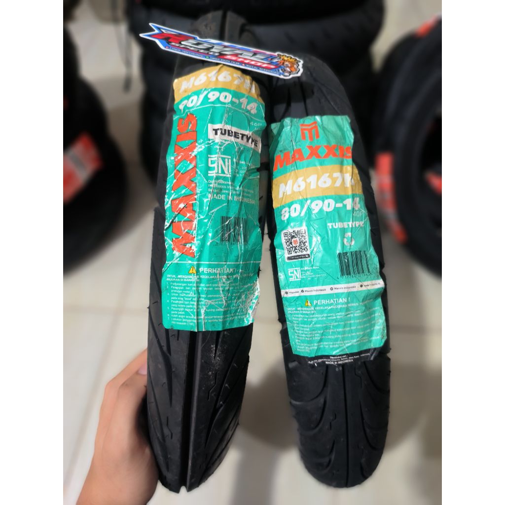 BAN MAXXIS RING 14 80/90 90/90 TUBETYPE BAN MAXXIS BAN MOTOR METIC