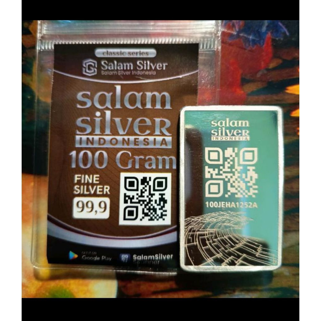 PERAK BATANGAN SALAM SILVER 100 GRAM