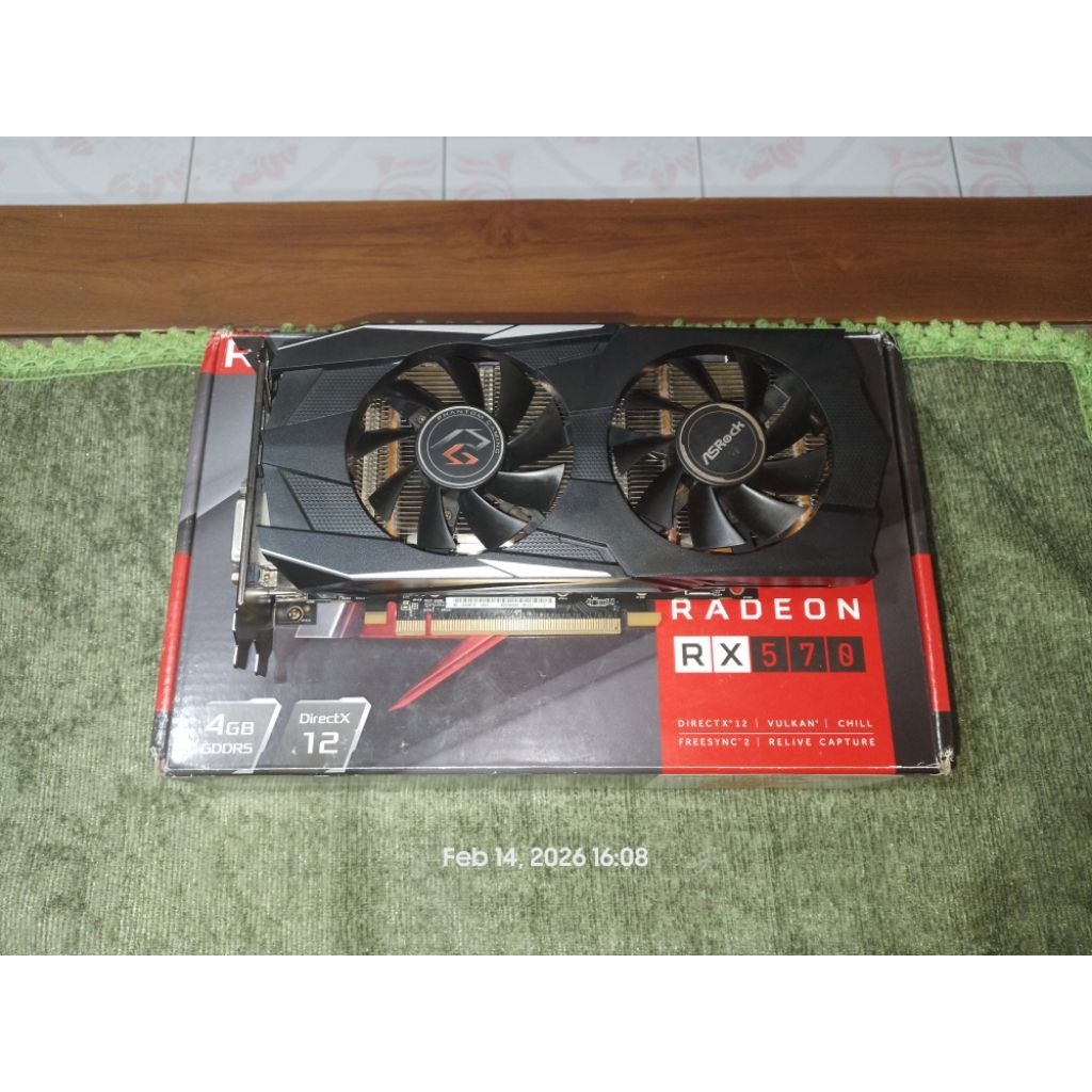 VGA Asrock Radeon RX 570 4GB Phantom Gaming