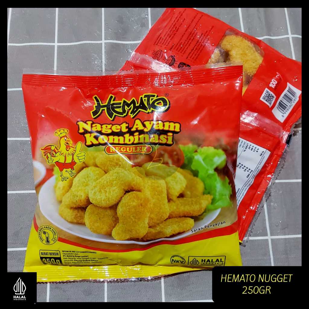 Hemato Chicken Nugget Combine Reguler 250gr / Nugget Hemato