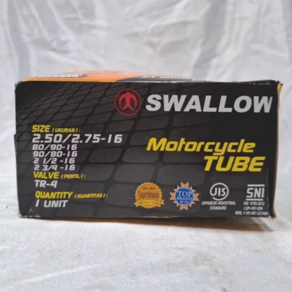 Ban Dalam Motor Ring 16 250/275-16. 80/90-16. 90/90-16 Merk Swallow