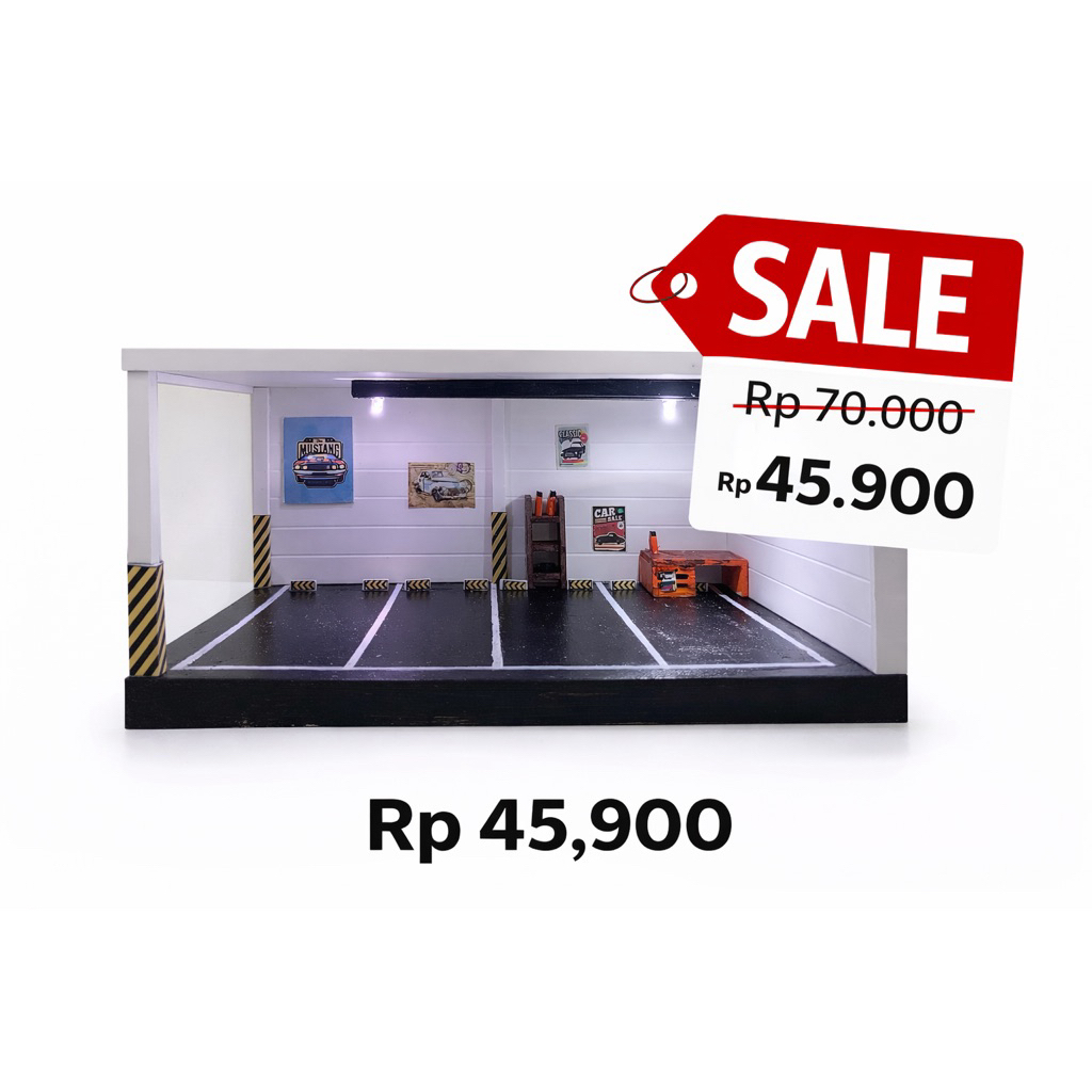 Diorama Garasi Hotwheels