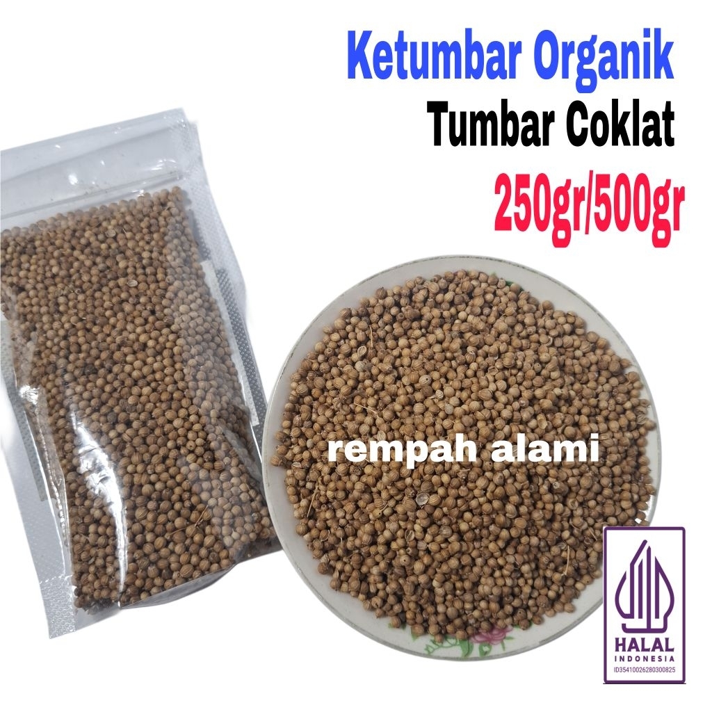 Ketumbar Coklat / Tumbar Hitam Organik 250/500gr
