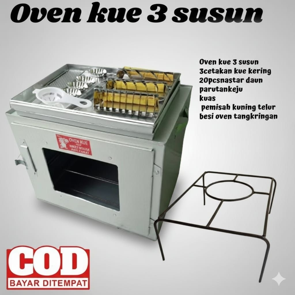 Oven kompor Mickey mouse 3 susun | oven tangkring kompor gas | oven kue serbaguna