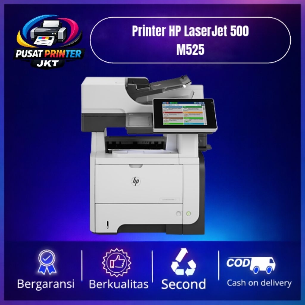 Printer HP LaserJet Pro Mfp 500 M525 Multifungsi Cocok buat print | Poto Copy Second Garansi