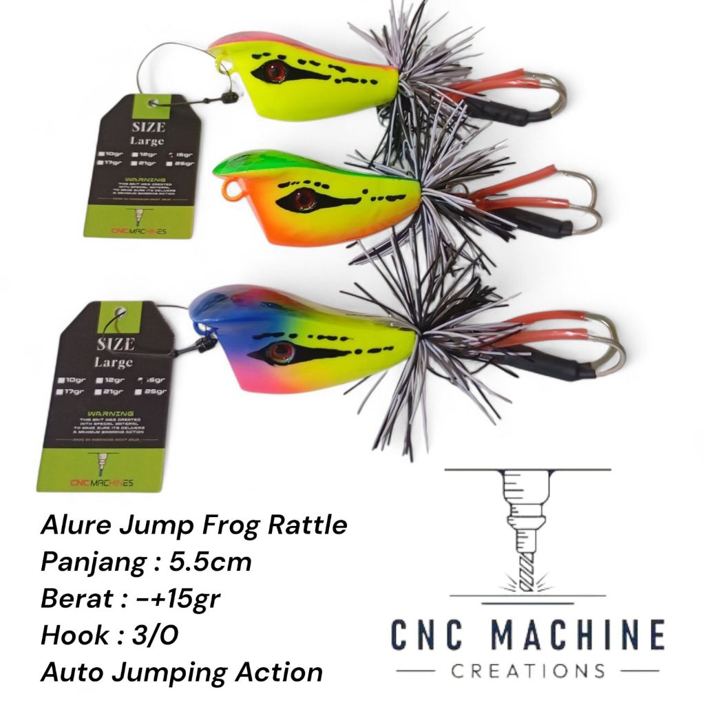 Jump Frog Topi Rattle  5,5cm cm Alure CNC