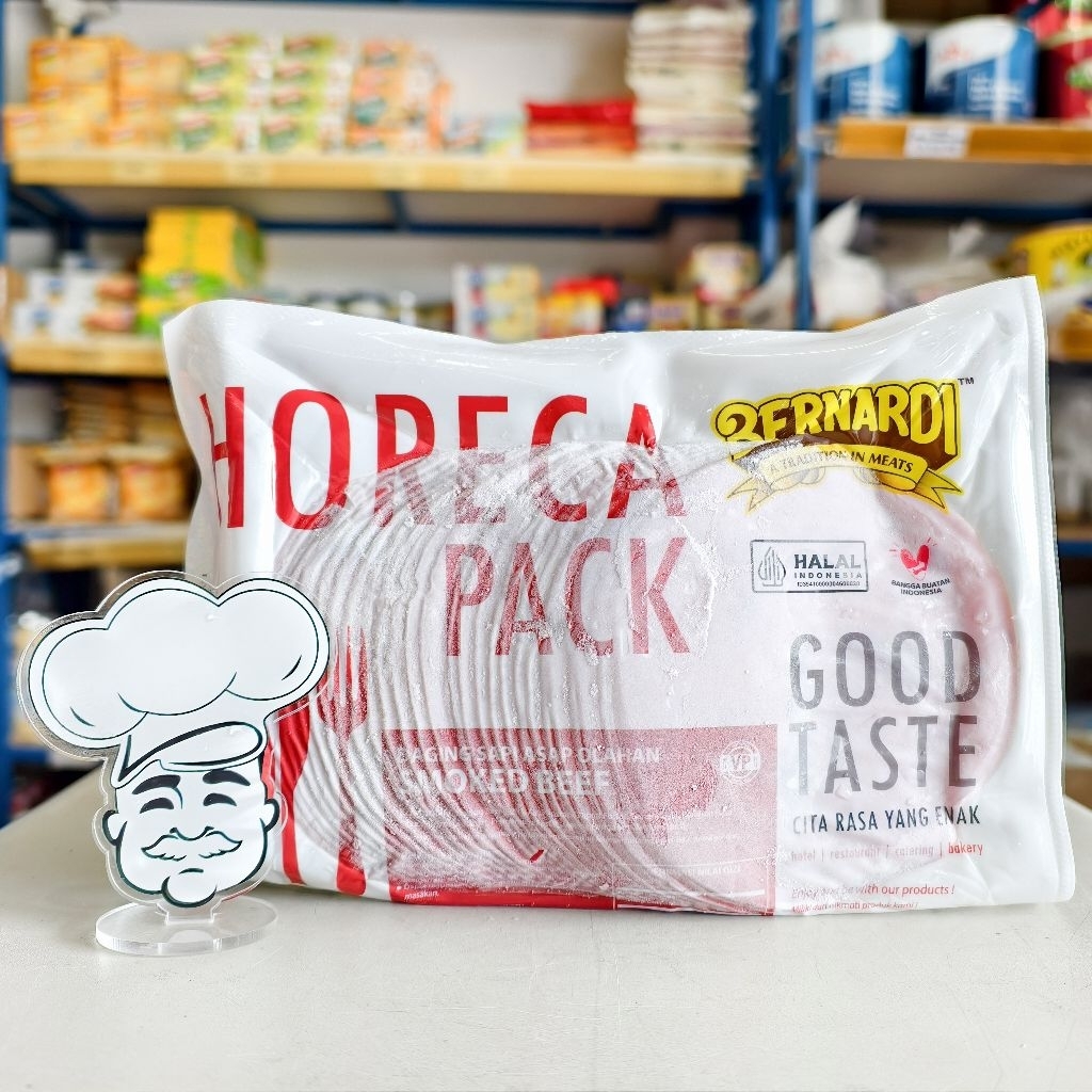Bernardi Smoke Beef 500Gr / Bernardi Daging Slice Asap 500Gr / Smoke Beef 500Gr / Bernardi Horeca Pa