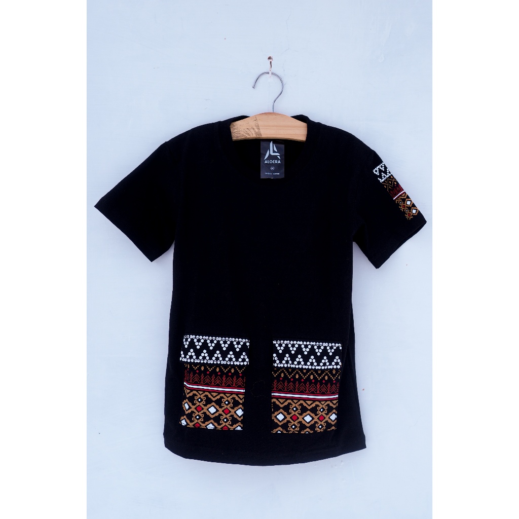 Kaos Setelan Anak 2 Kantong Motif Ulos Batak