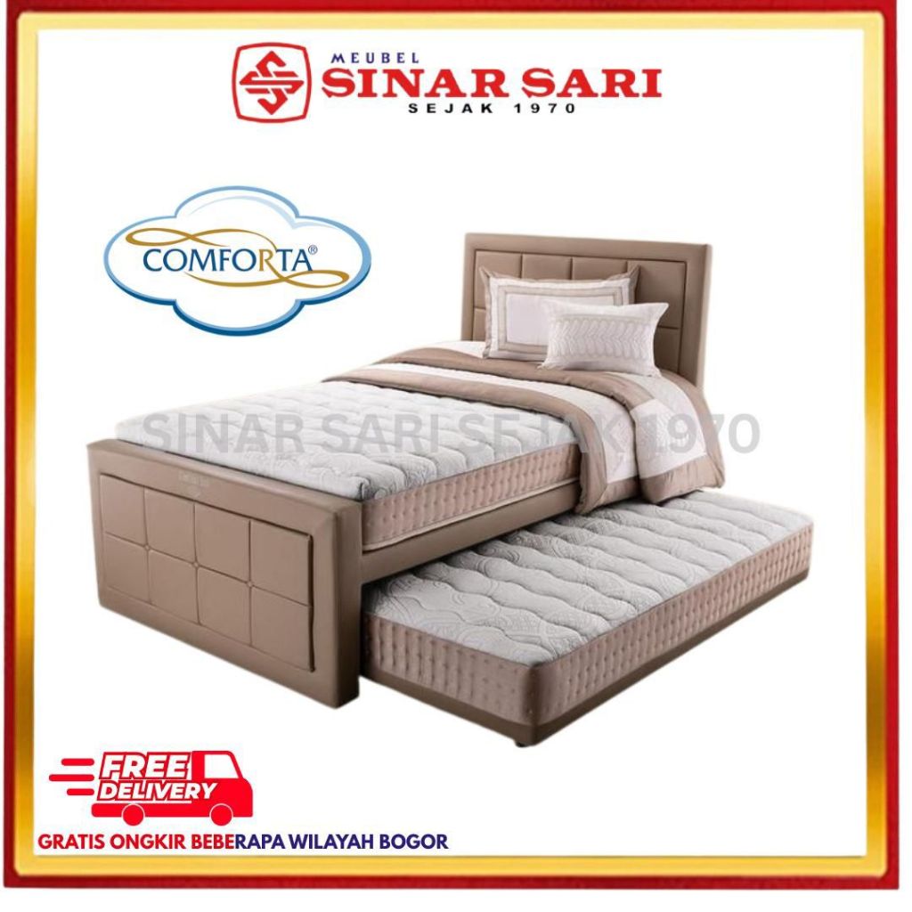 Kasur Comforta Comfort Duo 3in1 Full Set Divan Sorong 100x200 120x200 Springbed Anak Dewasa Original