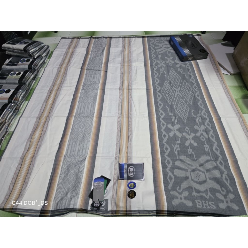 Sarung BHS Classic Kawung KWG DOBBY LMP KDP Mix Grade Silver