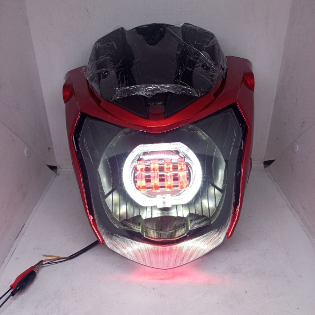 REFLEKTOR LAMPU DEPAN VIXION NVL VIXION NEW LAMPU PROJIE 4LENSA FULLSET
