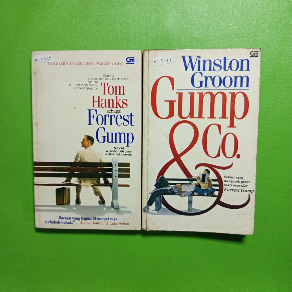 Novel Forrest Gump dan Gump & Co. - Winston Groom [Satu Set, Bahasa Indonesia]